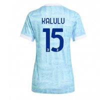 Juventus Pierre Kalulu #15 Koszulka Wyjazdowa damskie 2025-26 Krótki Rękaw